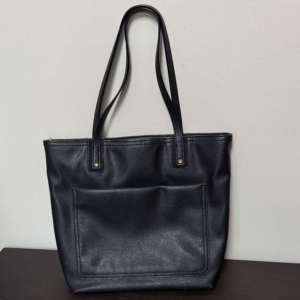 LC Lauren Conrad Black Tote Bag